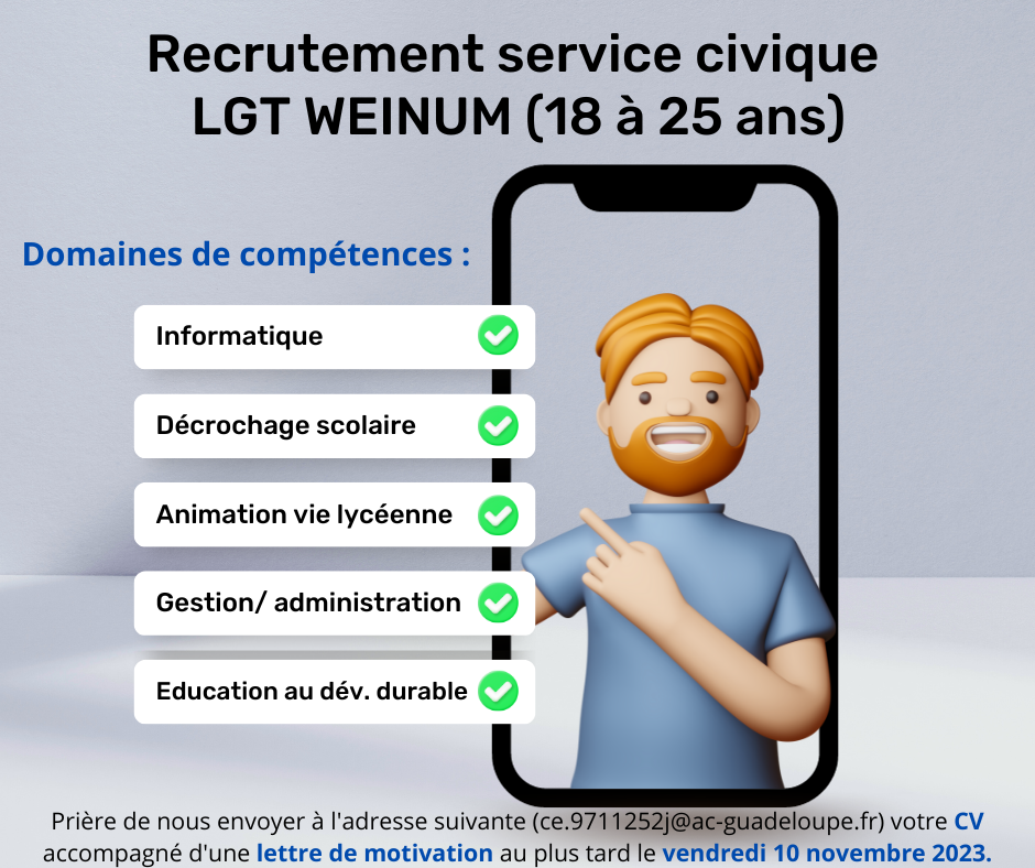 Recrutement service civique LGT WEINUM
